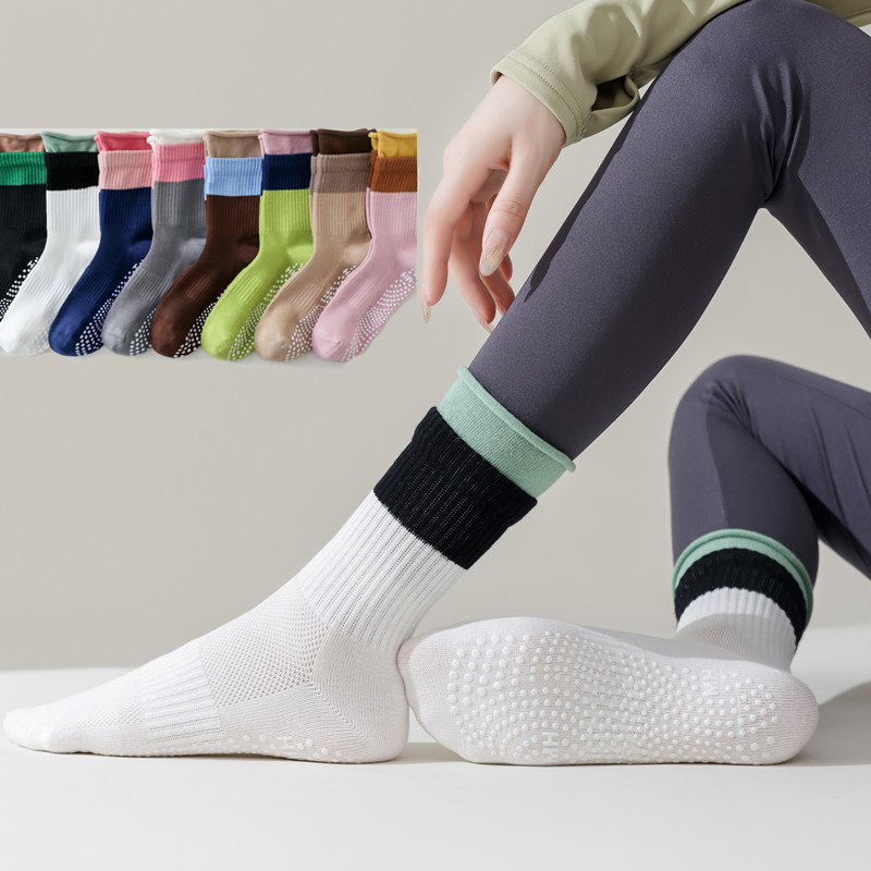 Home Gym Floor - Calcetines de Yoga antideslizantes de silicona