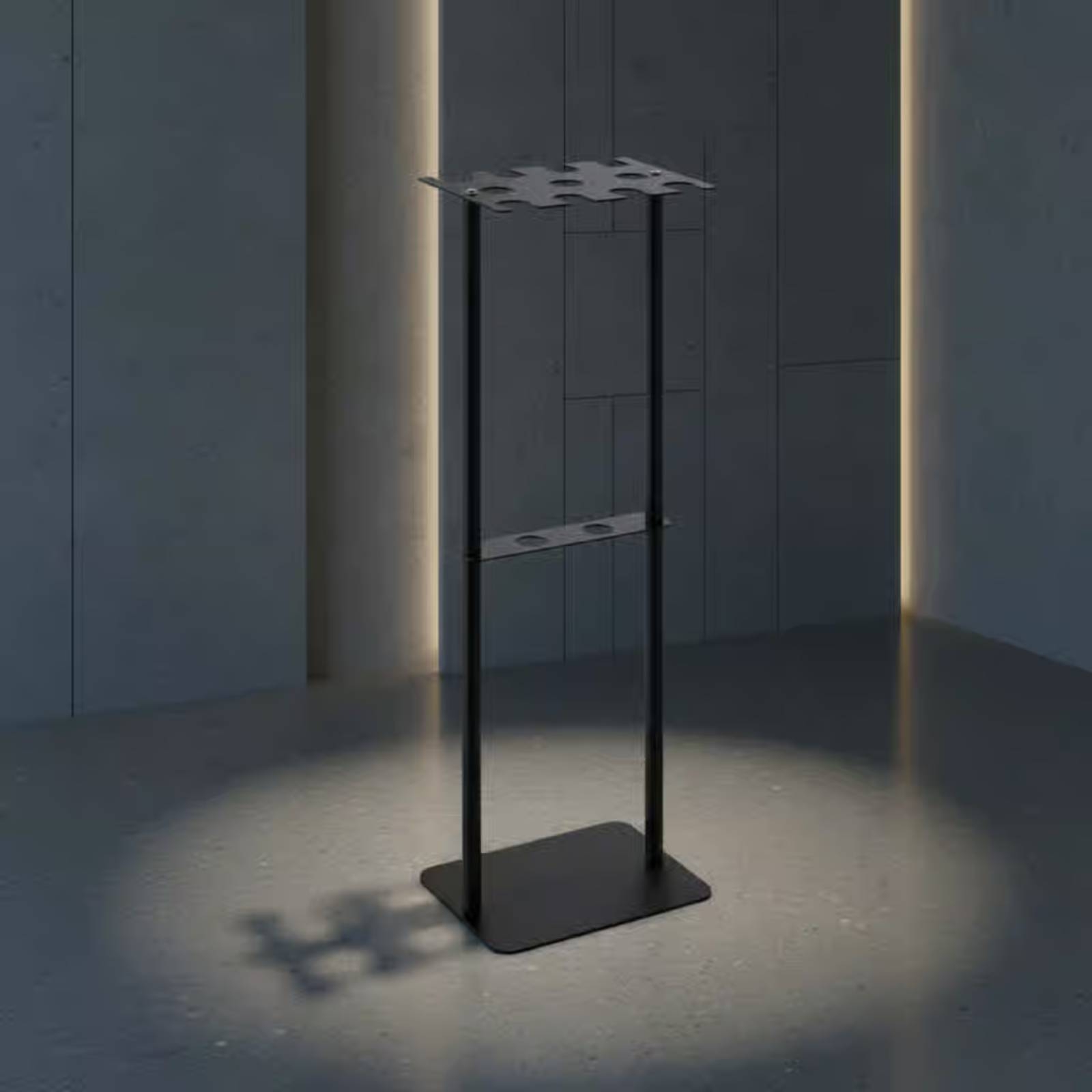 Home Gym Floor - Estante Metálico Móvil para Exhibición de