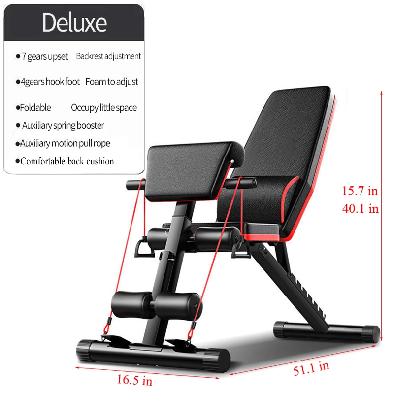 Home Gym Bench - Popular Banco de Ejercicios Plegable Ajustable