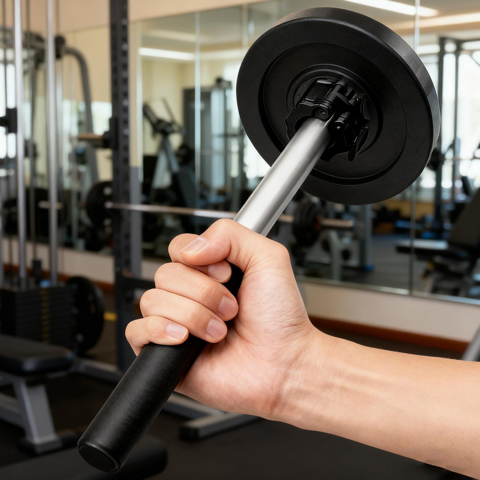 Home Gym Routine - Barra con mancuernas, barra de muñeca,