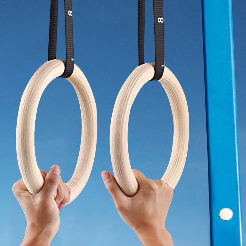 Home Gym Options - Anillos gimnásticos de madera de abedul