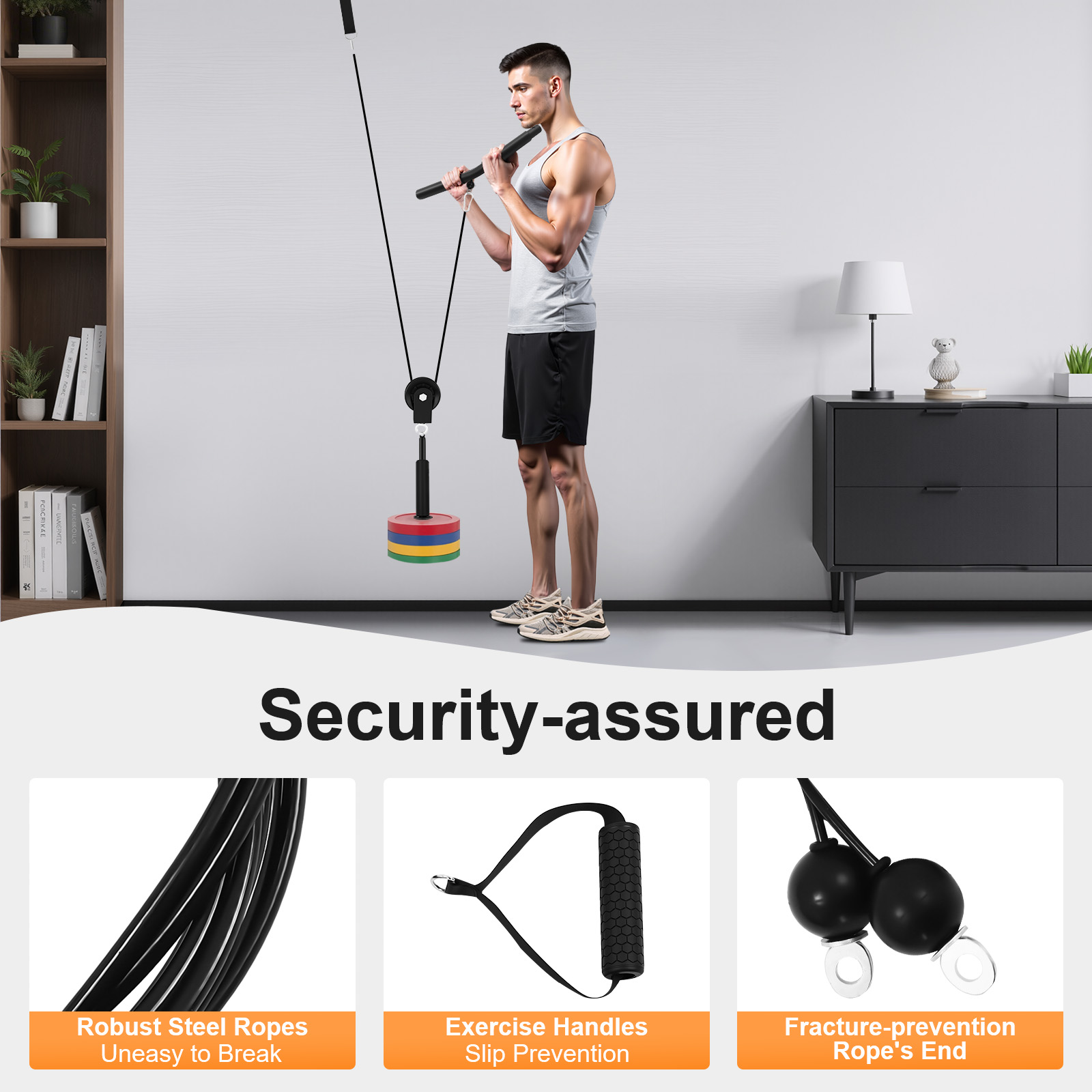 Home Gym Cable Machine - Sistema de Poleas de Cable para