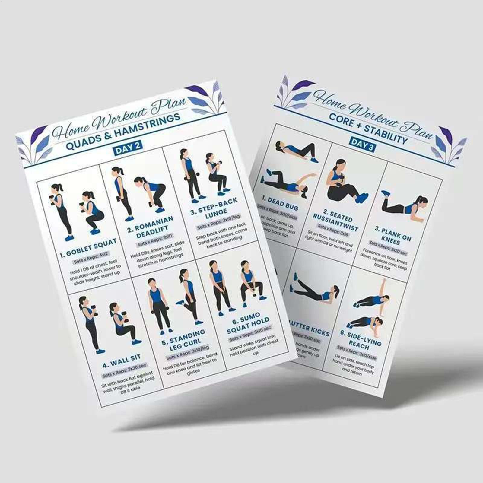Tabla de entrenamiento de cuer - Home Gym Routine reseña y precio