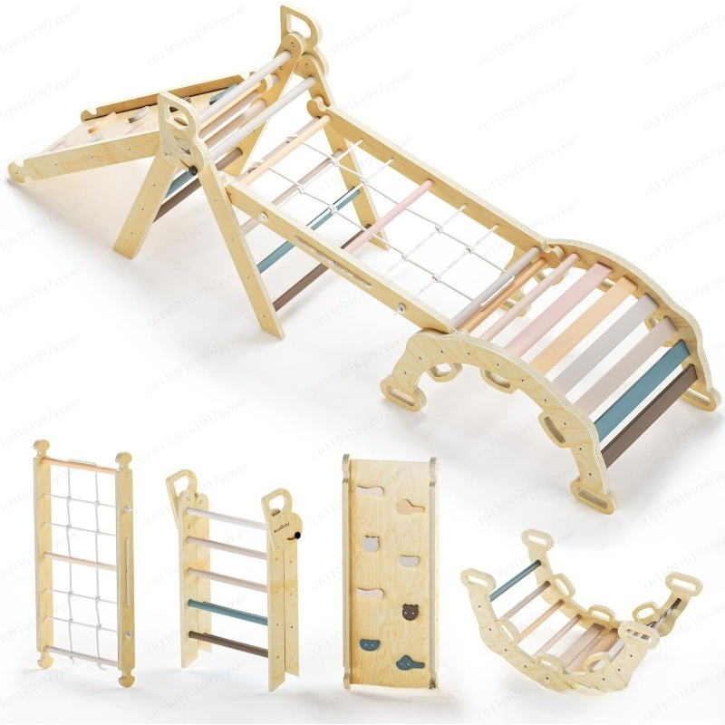 Estructura de Madera Sólida pa - Home Gym For Toddlers reseña y precio