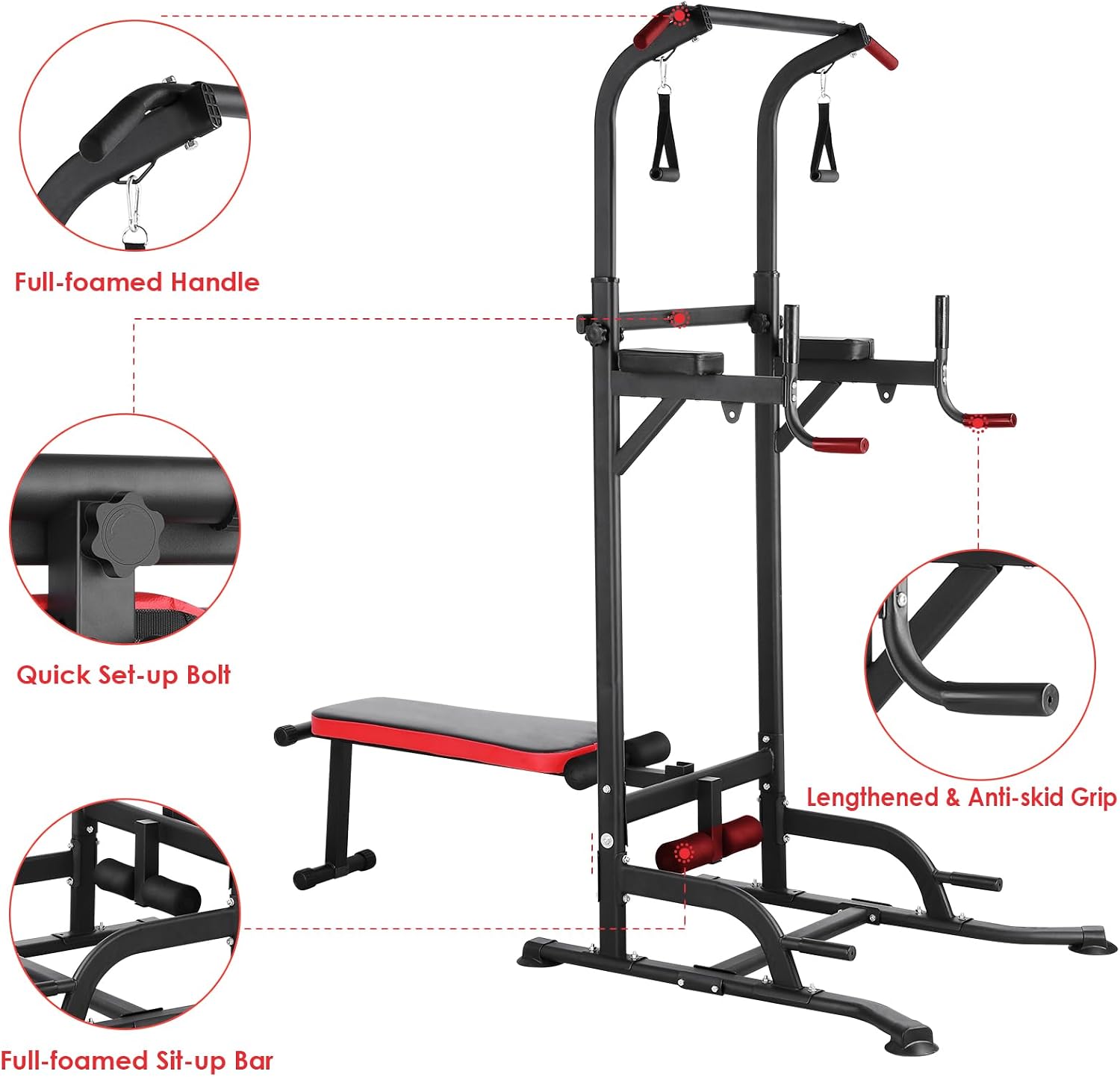 Torre de Ejercicios con Banco, - Home Gym Bench reseña y precio