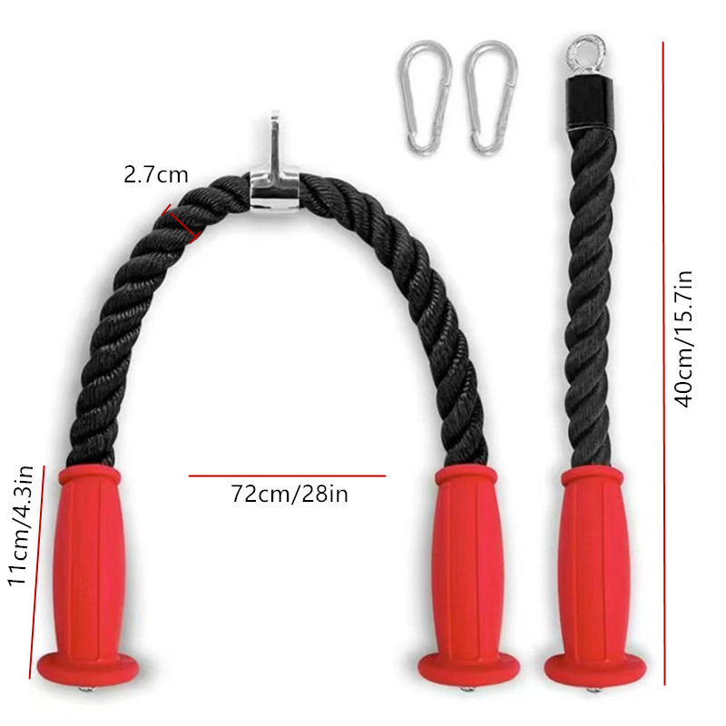 Cuerdas ergonómicas para tríce - Home Gym Weight Machine reseña y precio