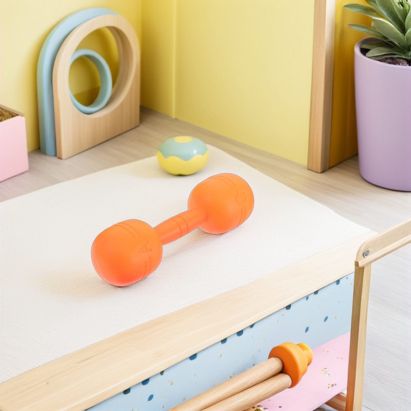 12 piezas de mancuernas de plá - Home Gym For Toddlers reseña y precio