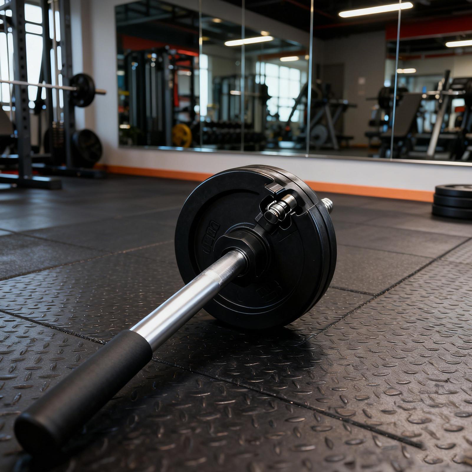 Barra con mancuernas, barra de - Home Gym Routine reseña y precio