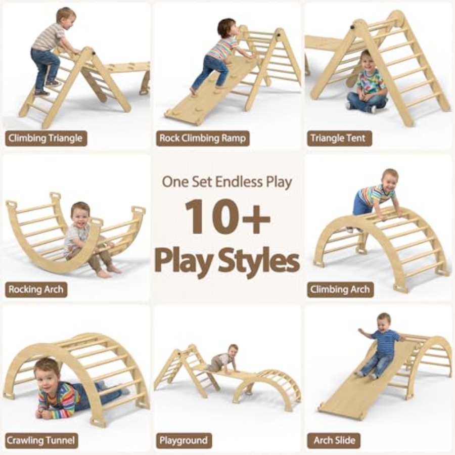 Juego de escalada para niños p - Home Gym For Toddlers reseña y precio