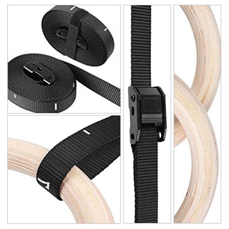 Anillos gimnásticos de madera  - Home Gym Options reseña y precio