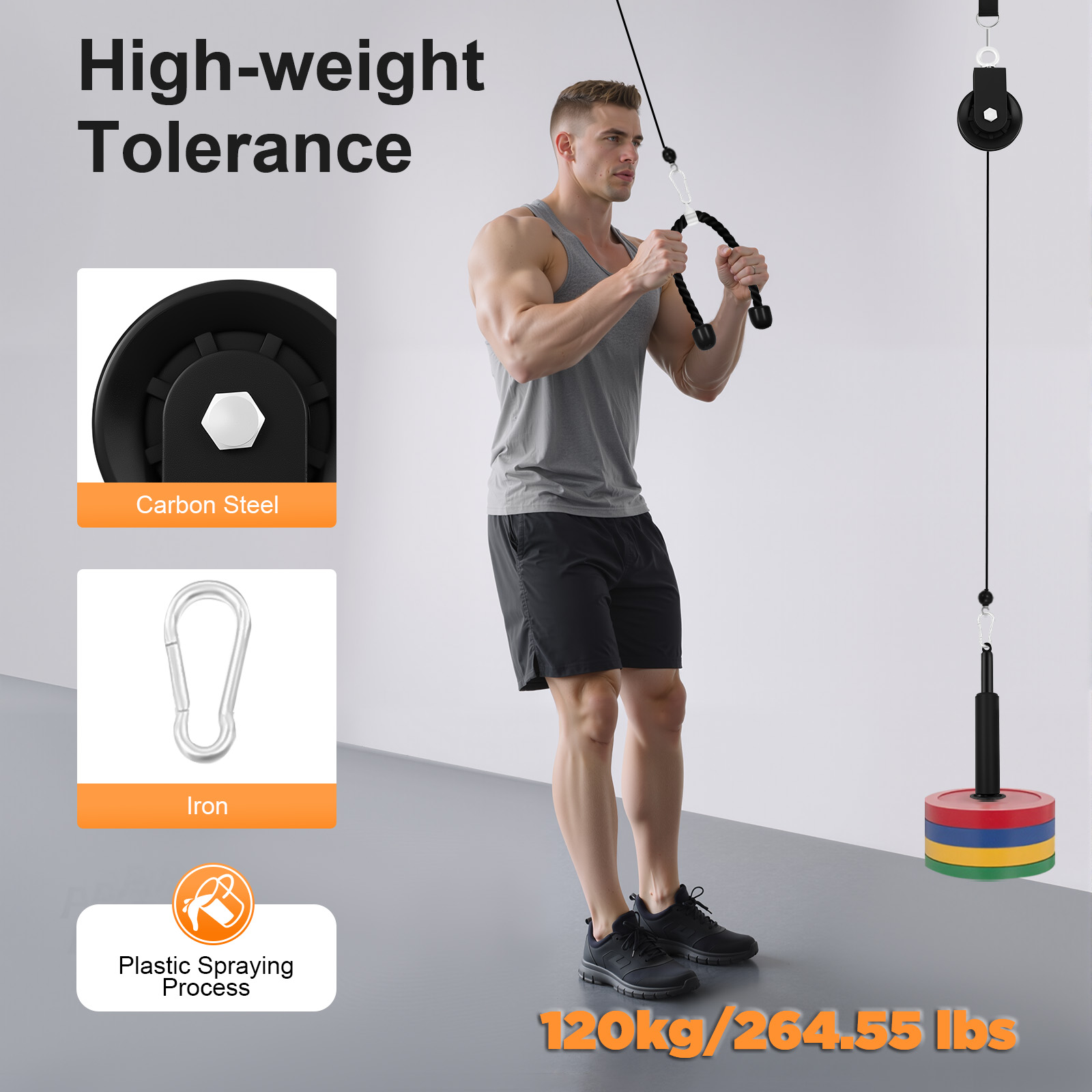 Sistema de Poleas de Cable par - Home Gym Cable Machine reseña y precio