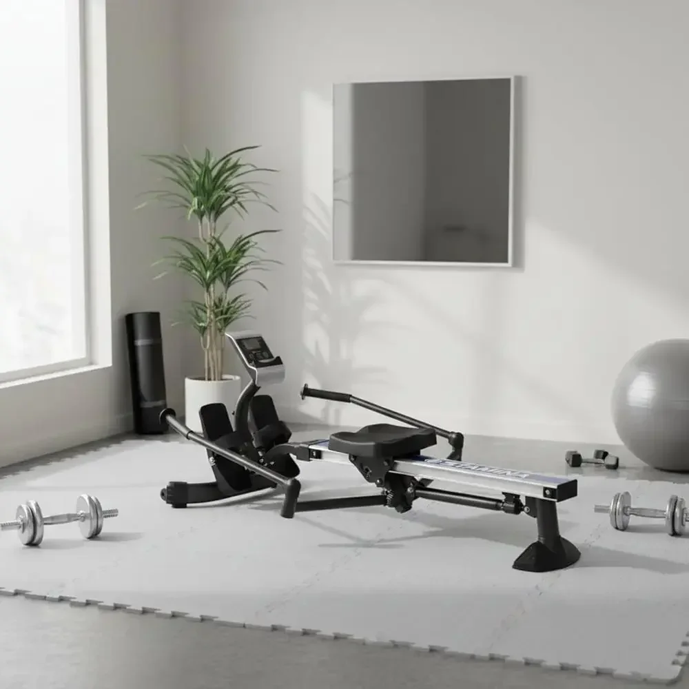 Máquina de remo hidráulica, re - Home Gym Rowing Machine reseña y precio