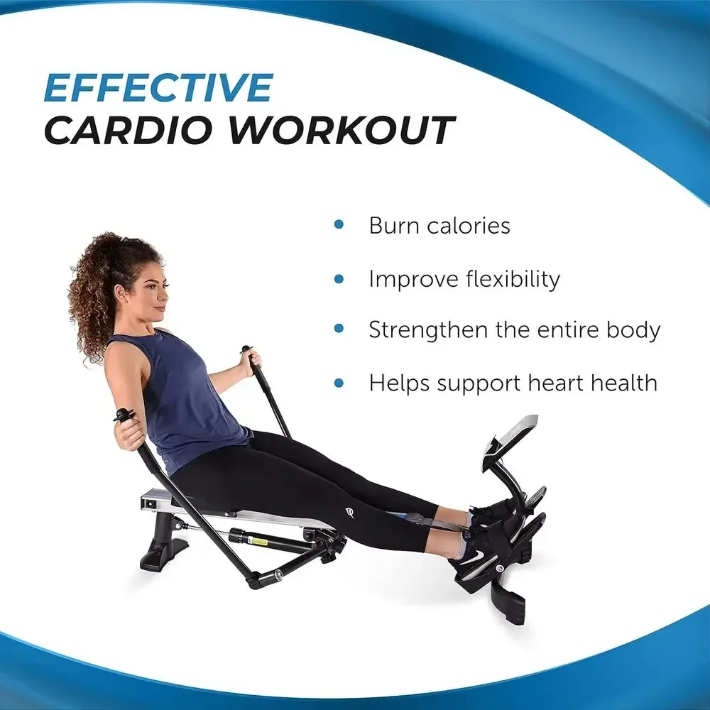 Máquina de remo hidráulica, re - Home Gym Rowing Machine reseña y precio