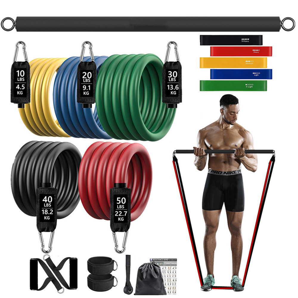 Banda elástica de resistencia  - Home Gym Weight Machine reseña y precio